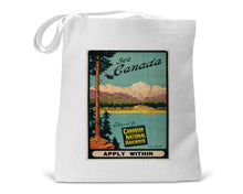 Load image into Gallery viewer, Canada Travel Poster Book Tote Bag
