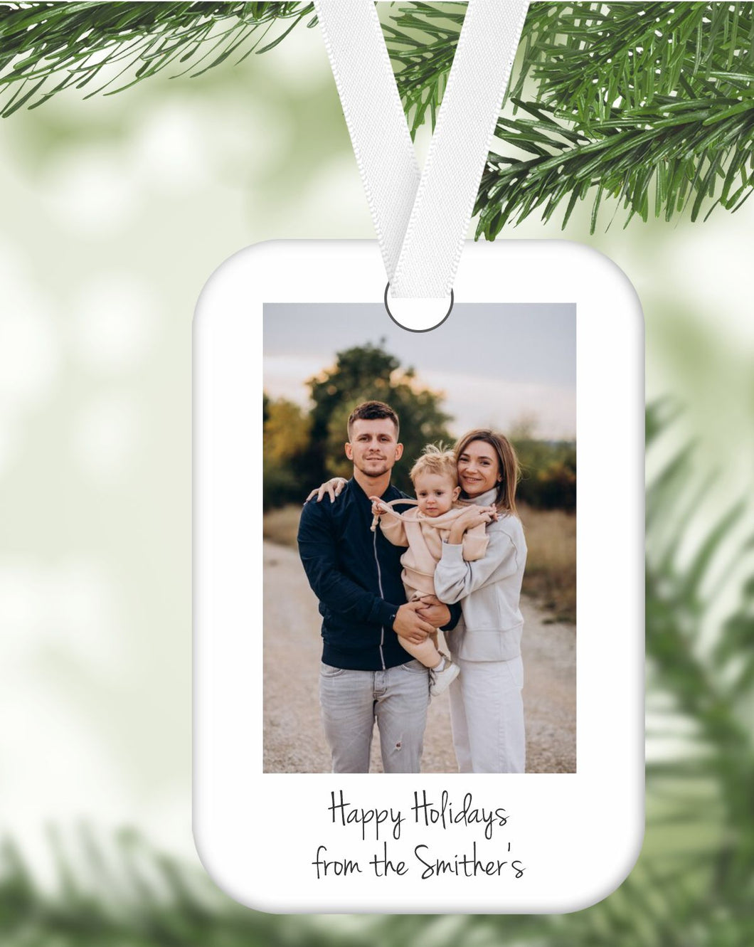 Custom Ornament / Polaroid / Picture / Custom Message / Family, Friends, Memories