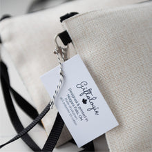Load image into Gallery viewer, Morning Glory Zippered Linen blend Bag
