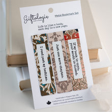 Load image into Gallery viewer, Bookworm bookmark set of 3 - Gold Digger Trio

