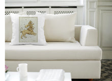 Load image into Gallery viewer, Astronomical Chart Illustration - Leo Major &amp; Minor Pillow Cover
