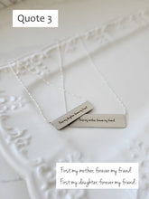 Load image into Gallery viewer, Shot in the Dark  Matching Bar Necklace Set

