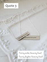 Load image into Gallery viewer, In the Night Garden  Matching Bar Necklace Set
