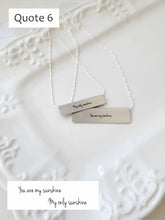 Load image into Gallery viewer, Angelica  Matching Bar Necklace Set
