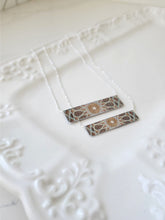 Load image into Gallery viewer, Jameela  Matching Bar Necklace Set
