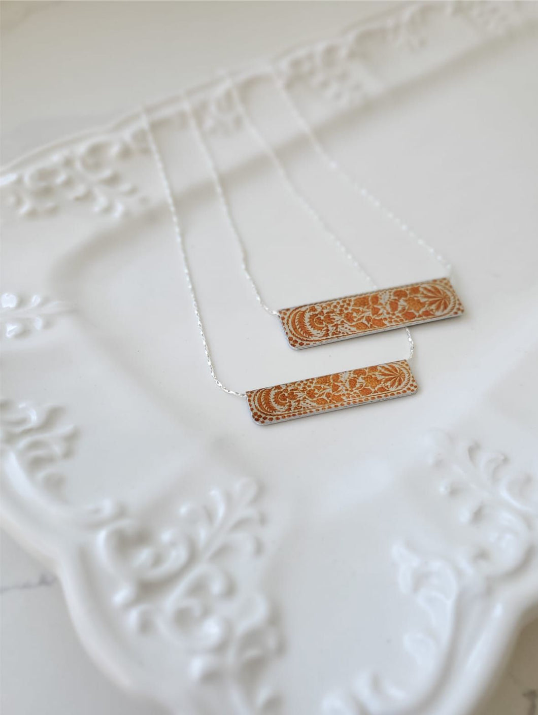 Angelica  Matching Bar Necklace Set