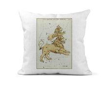 Load image into Gallery viewer, Astronomical Chart Illustration - Leo Major &amp; Minor Pillow Cover
