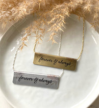 Load image into Gallery viewer, Forever &amp; Always Bar Necklace
