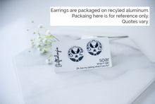 Load image into Gallery viewer, Elements in White 1 Inch Earrings
