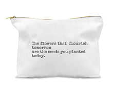 Load image into Gallery viewer, Teacher Quote 2 Linen Blend Zippered Bag
