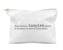 Load image into Gallery viewer, Teacher Quote 5 Linen Blend Zippered Bag
