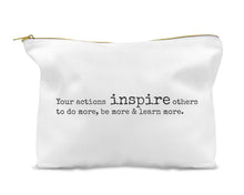 Load image into Gallery viewer, Teacher Quote 6 Linen Blend Zippered Bag
