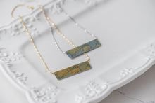 Load image into Gallery viewer, World Map Bar Necklace
